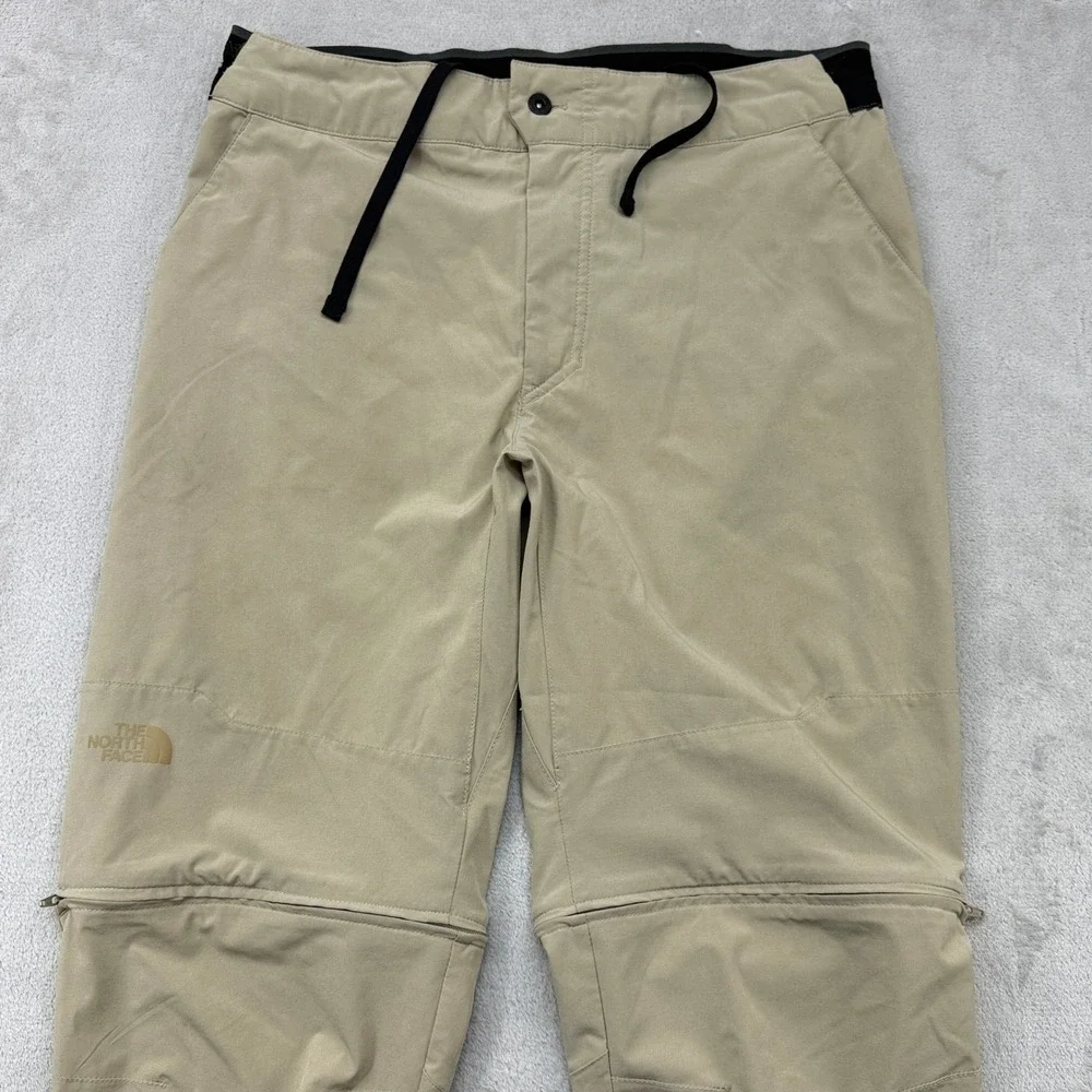 The North Face Convertible Pants Mens 34x30 Khaki Tan Zip Off Hiking NF0A3SO8